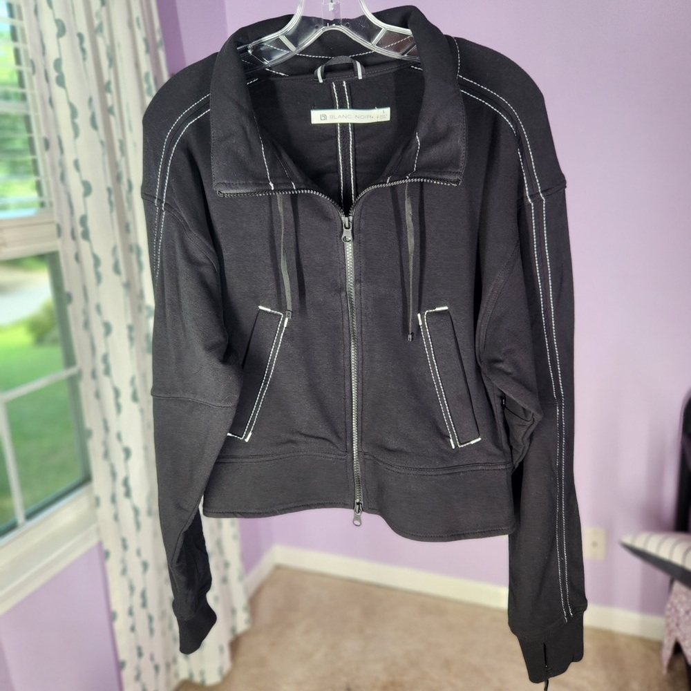 NWT Blanc Noir Yolo Contrast Stitch Jacket